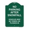 Signmission No Parking After Snowfall Vehicles May Towed or Plowed-In Heavy-Gauge Alum, 18" x 24", GW-1824-23785 A-DES-GW-1824-23785 - alternate 1